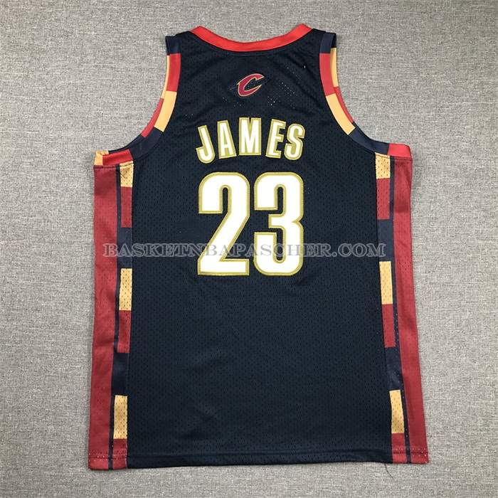 Maillot Enfant Cleveland Cavaliers LeBron James NO 23 Mitchell & Ness 2008-09 Bleu